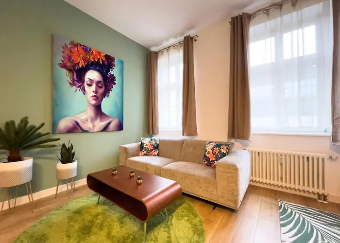 Exklusives Leipzig City Apartment Flowers