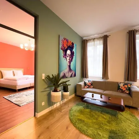 Exklusives Leipzig City Apartment Flowers Exterior photo